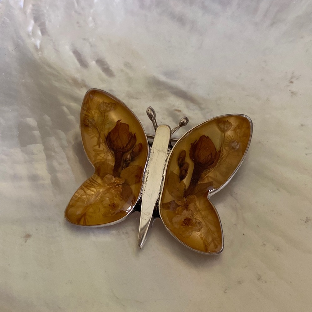 Sterling silver Butterfly Brooch